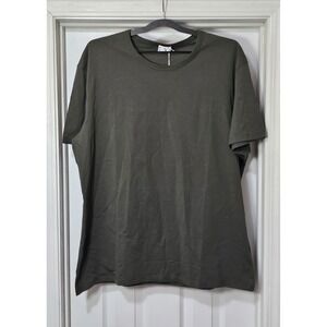 ASKET T-Shirt Premium Organic Cotton Size XXL  Short Basic Crewneck Dusty Green